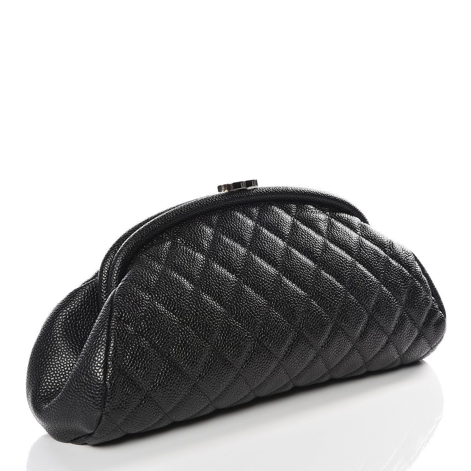 Chanel Caviar Quilted Timeless Clutch Black 2 of 9
