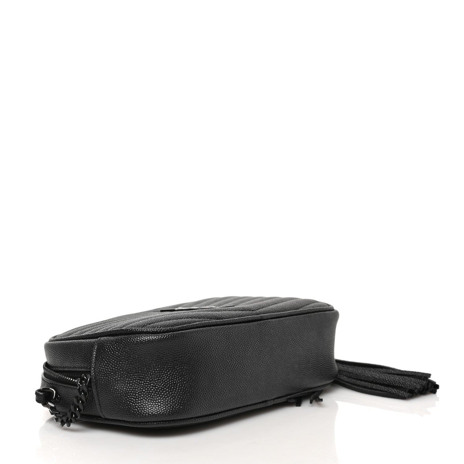 Saint Laurent Grain De Poudre Matelasse Monochrome Monogram Mini Lou Camera Bag Black 4 of 8