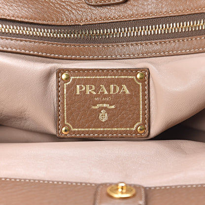 Prada Vitello Daino Shoulder Bag Cuoio 6 of 12