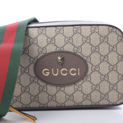 Gucci GG Supreme Monogram Web Neo Vintage Shoulder Bag Beige New Acero Crop 8 of 11