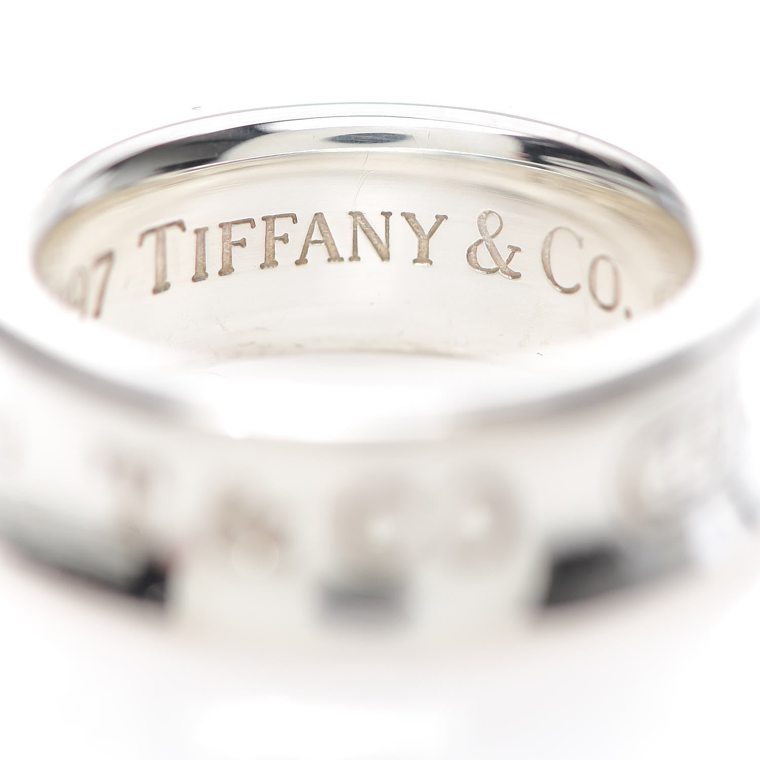 Tiffany Sterling Silver 1837 Band Ring 50 5.25 5 of 6