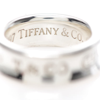 Tiffany Sterling Silver 1837 Band Ring 50 5.25 5 of 6