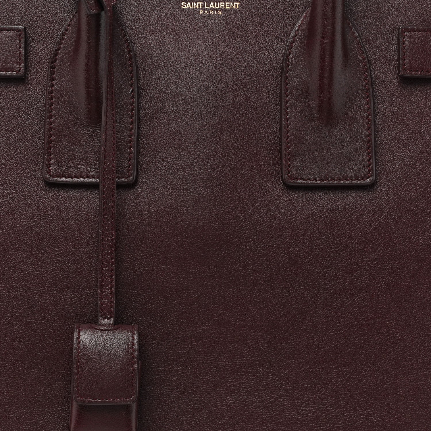 Saint Laurent Calfskin Small Sac De Jour Bordeaux 10 of 19