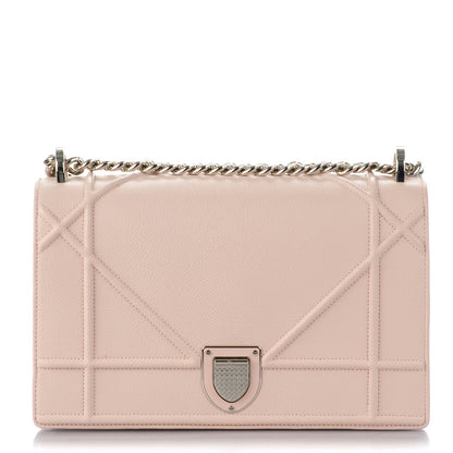 Christian Dior Grained Calfskin Medium Diorama Flap Bag Nude 1 of 8