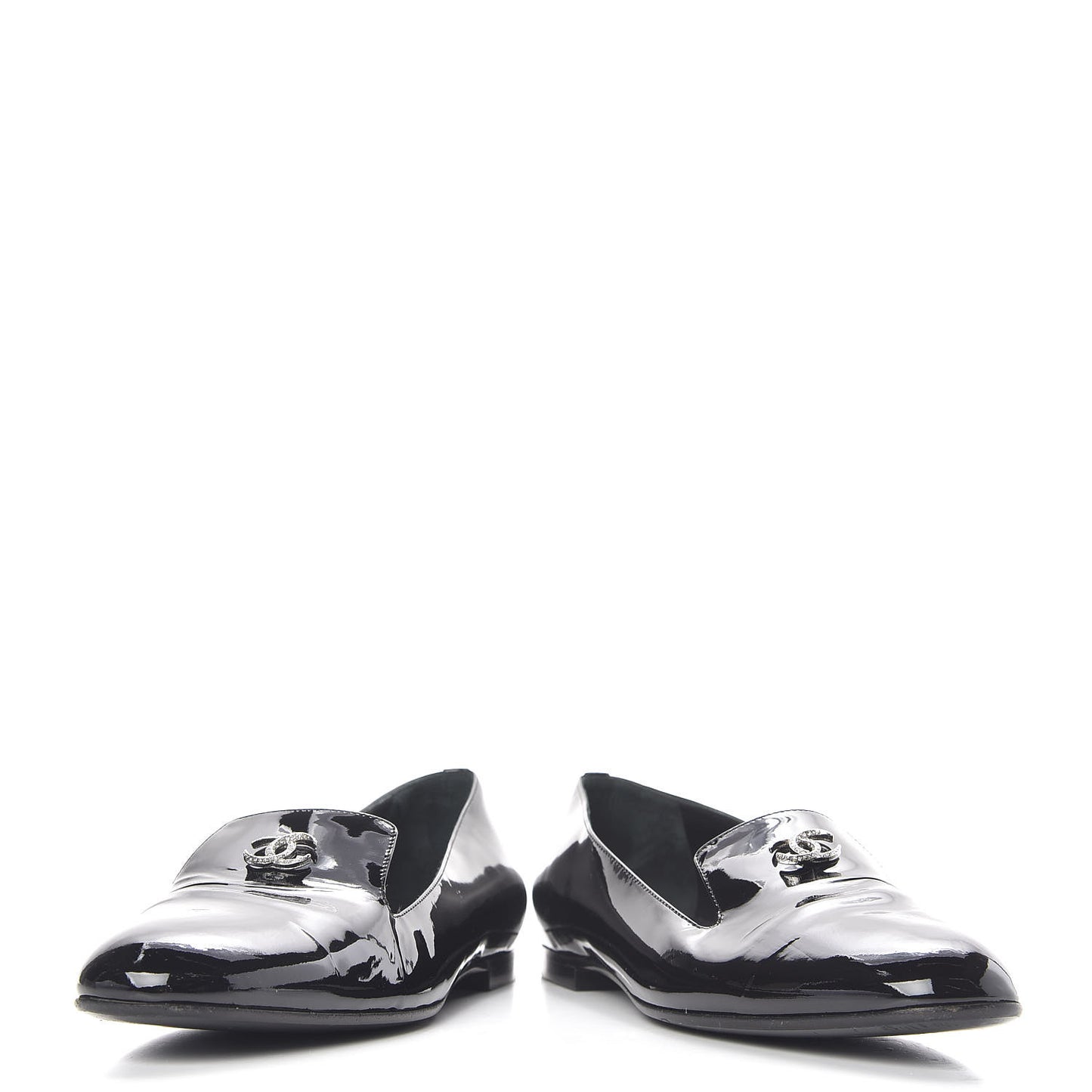 Patent CC Mocassin Loafers 38 Black