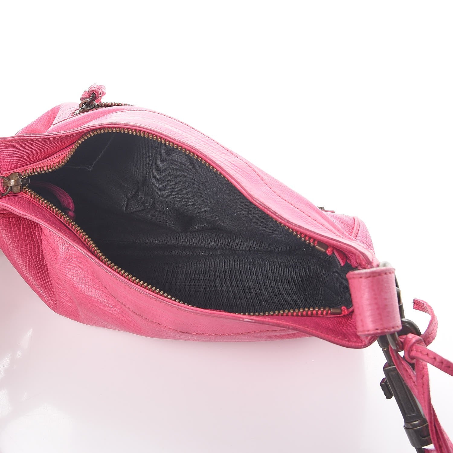 Balenciaga Lizard Embossed Hip Shoulder Bag Pink 5 of 12