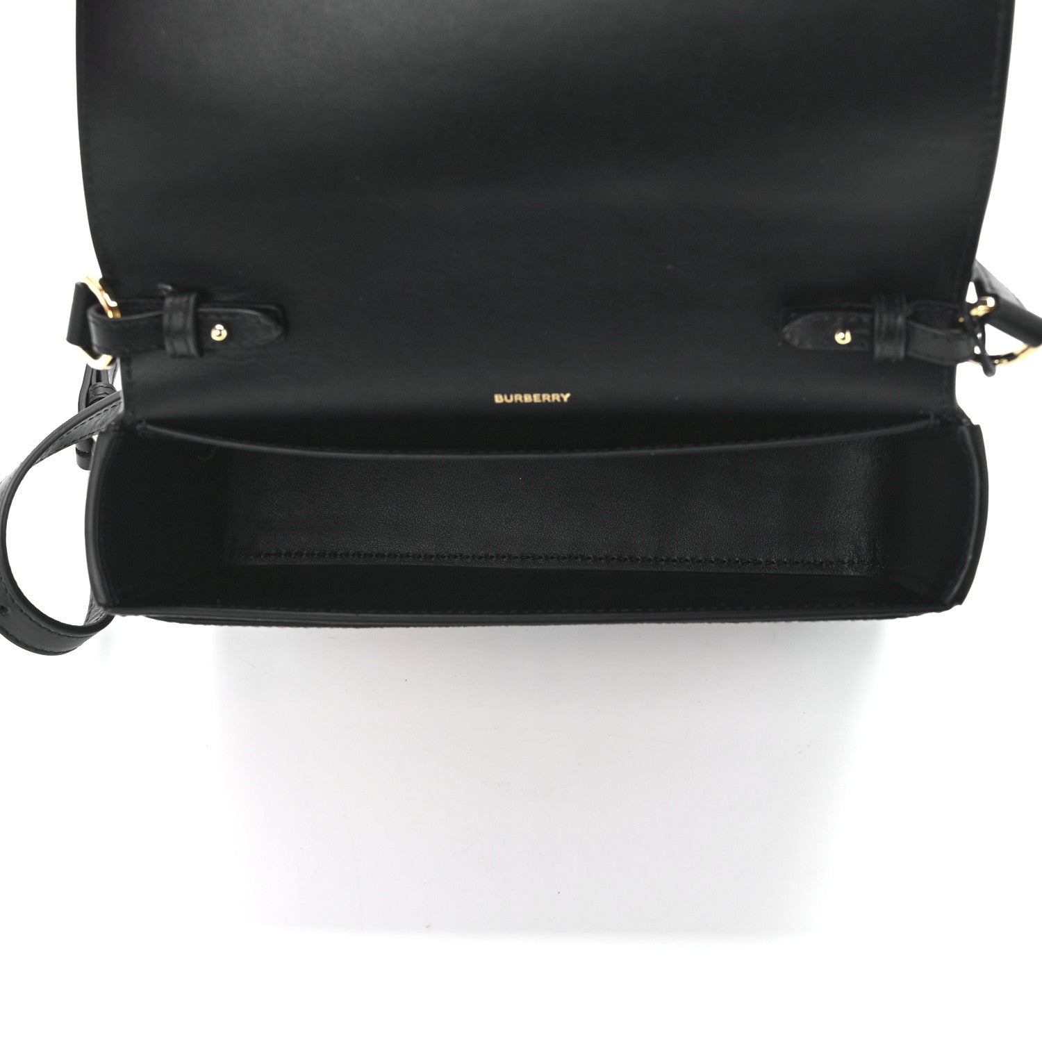 Burberry Calfskin Vintage Check New Hampshire Bag Black 5 of 12