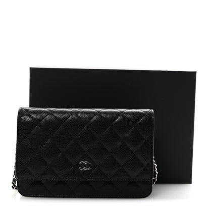 Chanel Caviar Quilted Wallet on Chain WOC Black 12 of 12