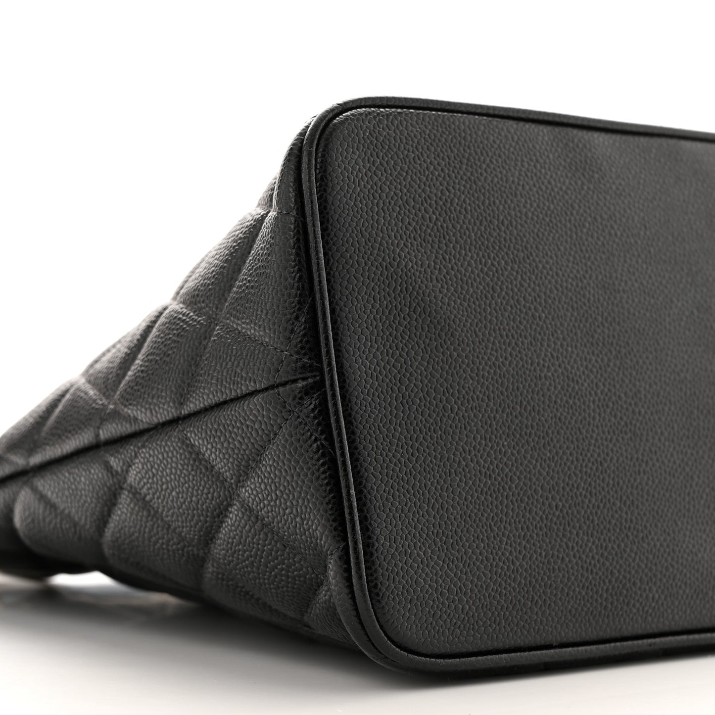 Caviar Quilted Medallion Tote Black
