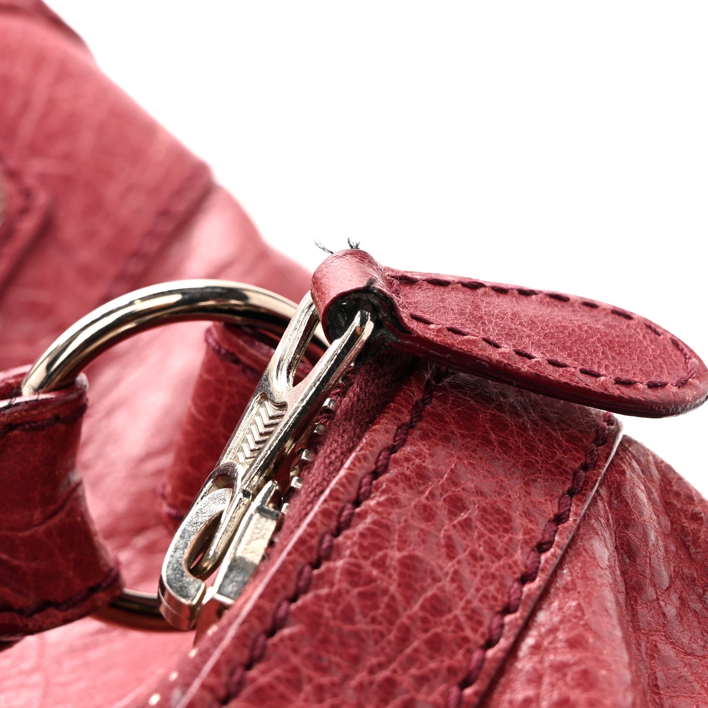 Agneau Giant 12 Silver Hardware Day Hobo Cassis