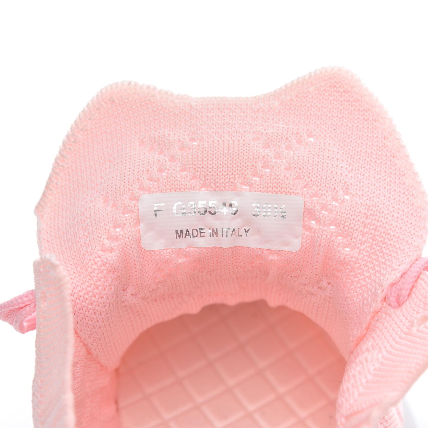 Mixed Fibers Quilted Womens CC Sneakers 39.5 Light Pink