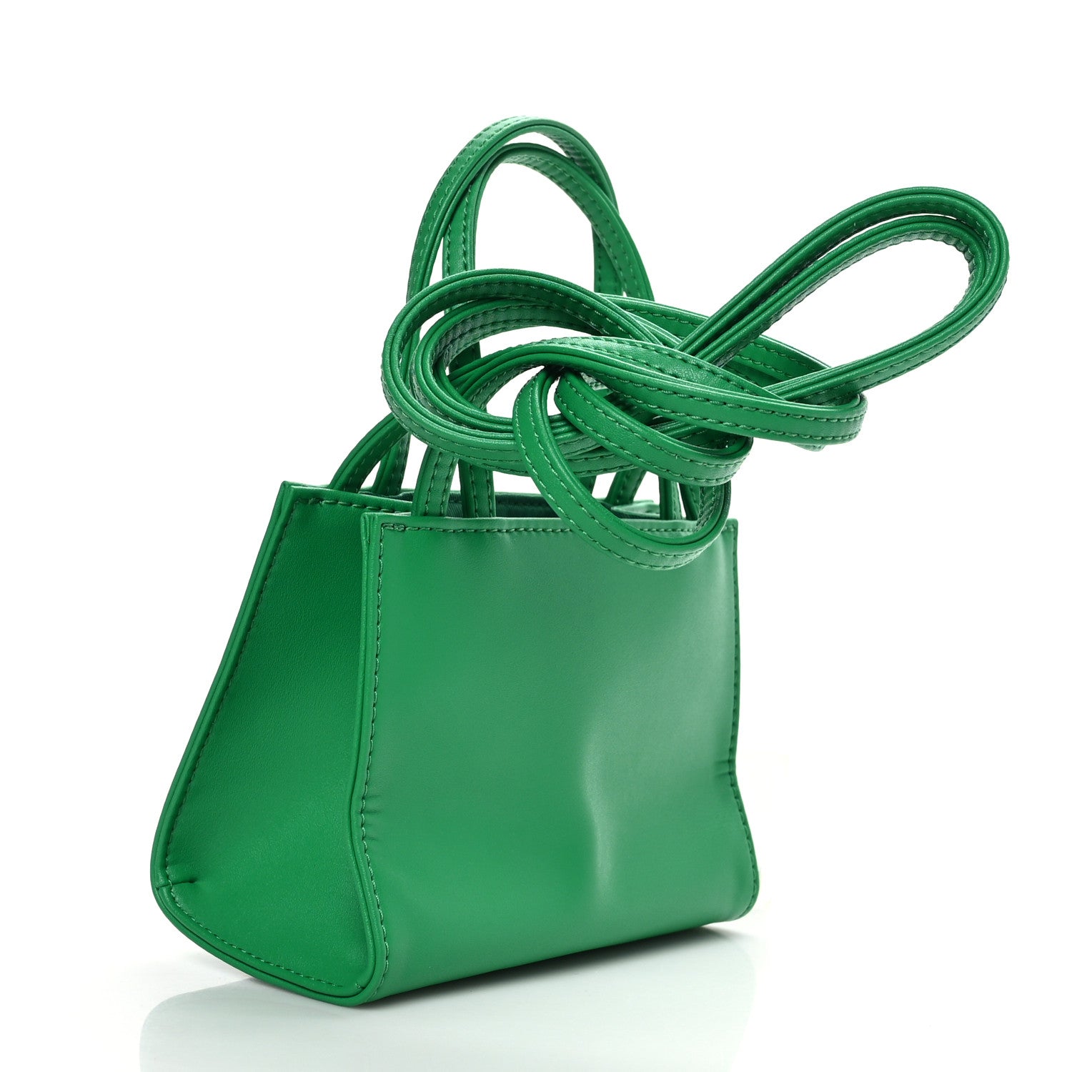Telfar Vegan Leather Small Shopping Bag Greenscreen 3 of 8