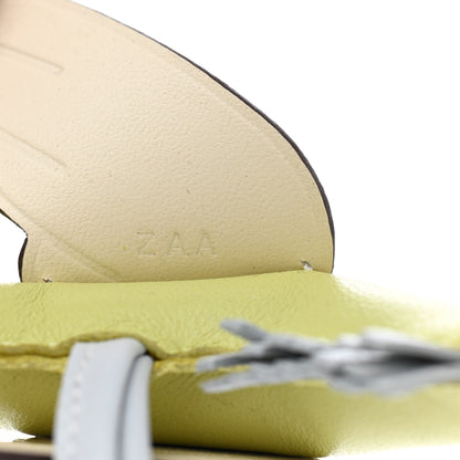 Hermes Milo Lambskin Grigri Rodeo Pegase Horse Bag Charm PM Jaune Bourgeon Bleu Brume Nata 4 of 5