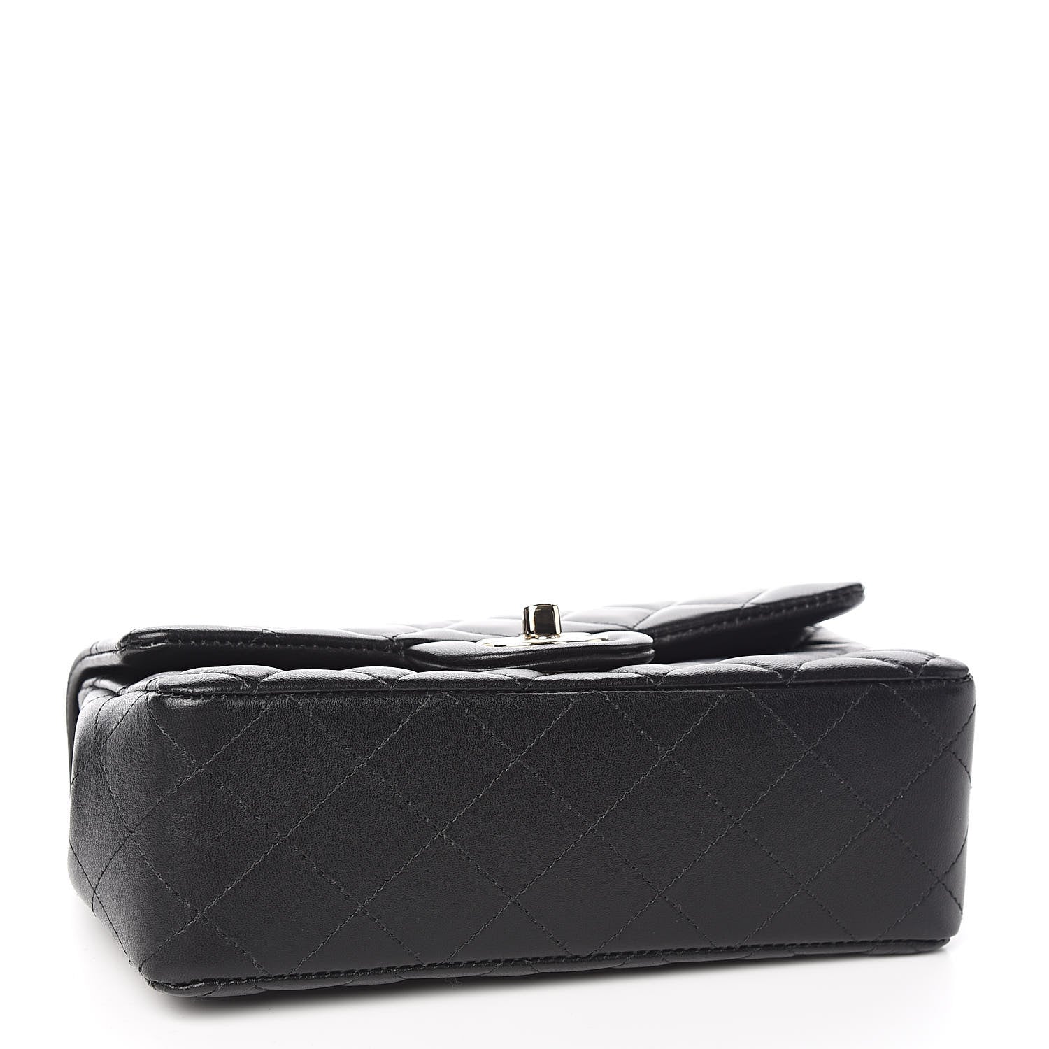 Chanel Lambskin Quilted Mini Rectangular Flap Black 4 of 11