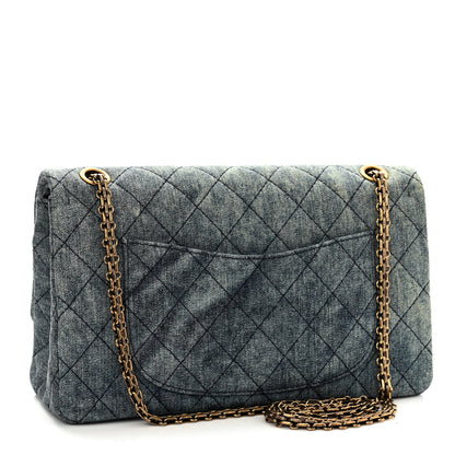 Chanel Denim Quilted 2.55 Reissue 226 Flap Dark Blue 3 of 10