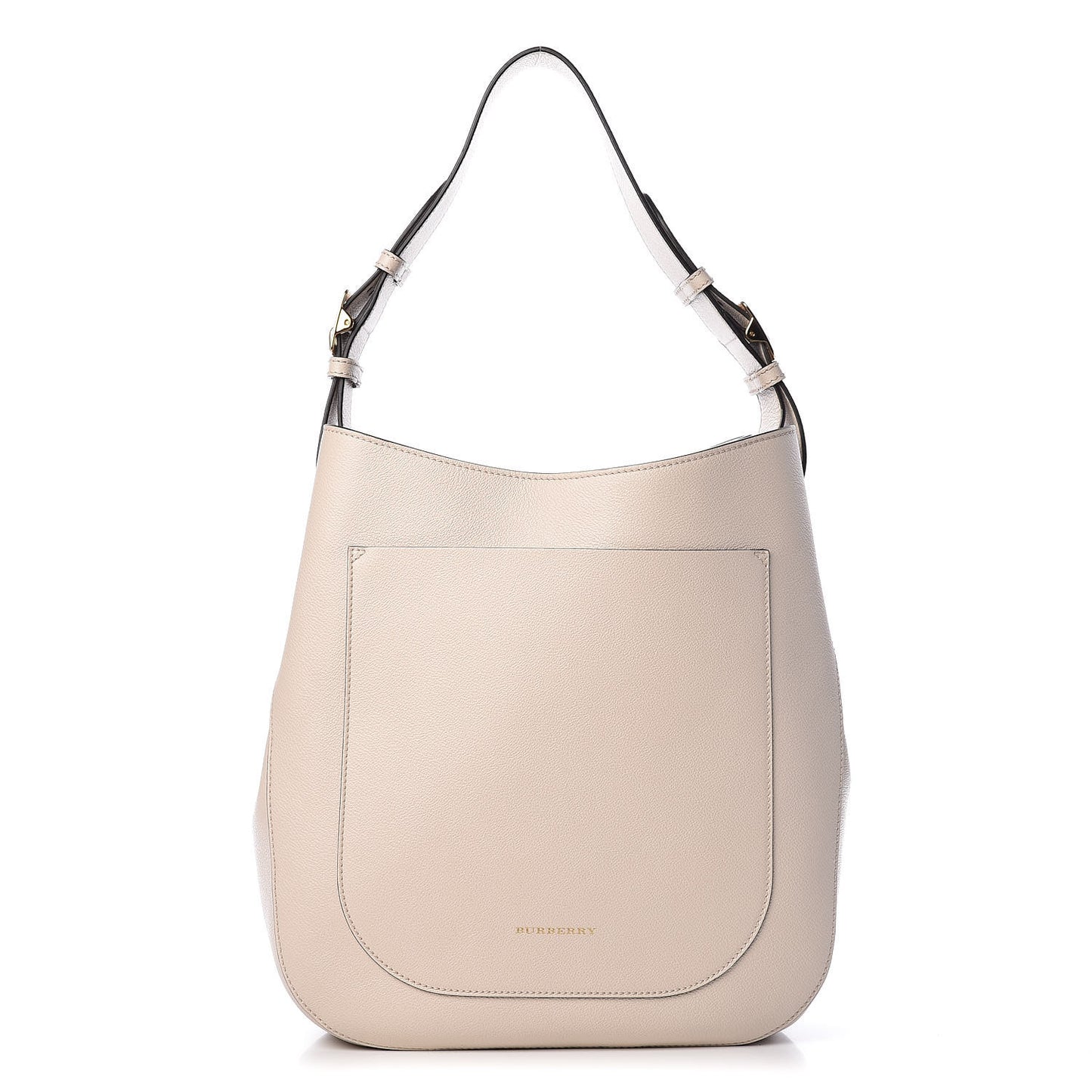 Grainy Calfskin Small Elmstone Hobo Limestone