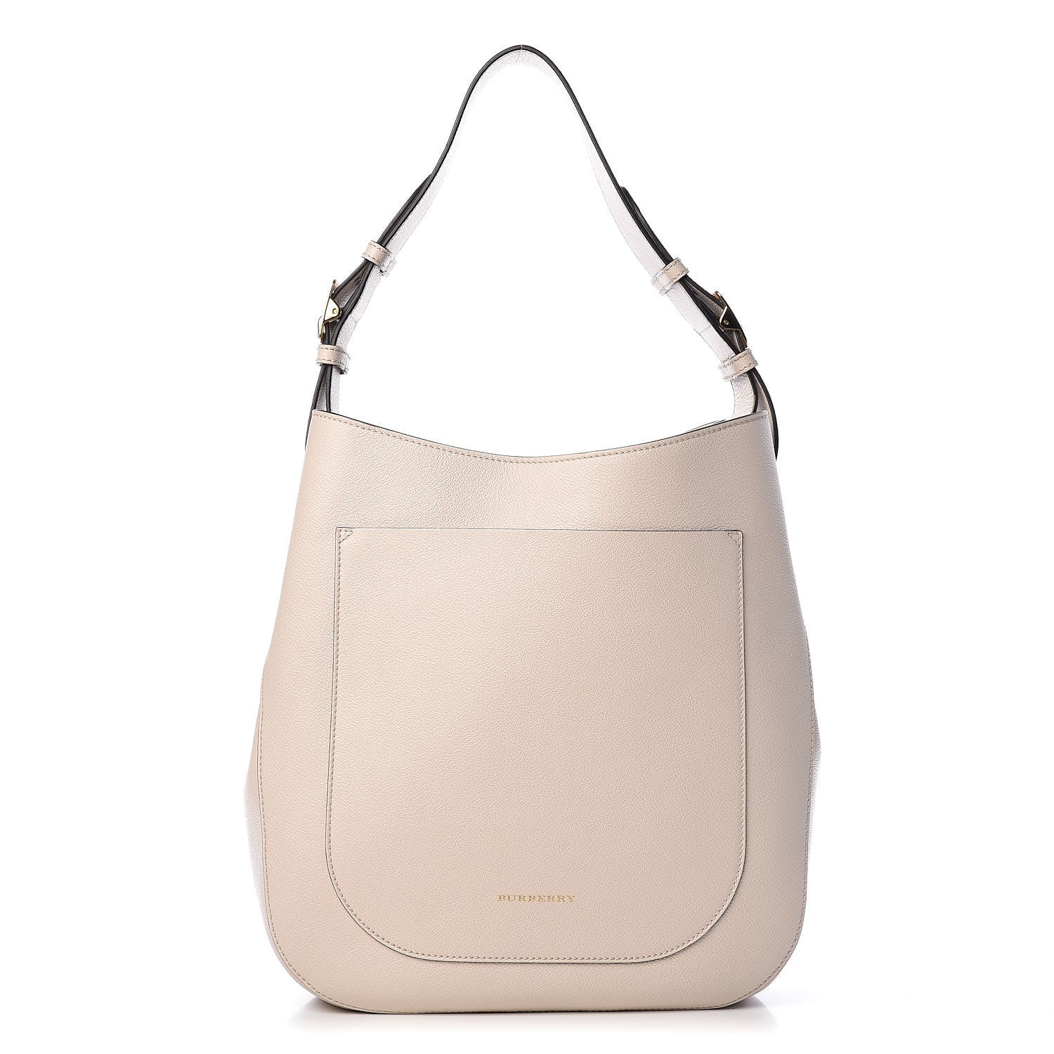 Burberry Grainy Calfskin Small Elmstone Hobo Limestone 1 of 10