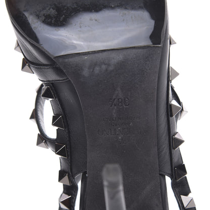 Valentino Garavani Nappa Rockstud Ankle Strap Pumps 38.5 Black 7 of 12