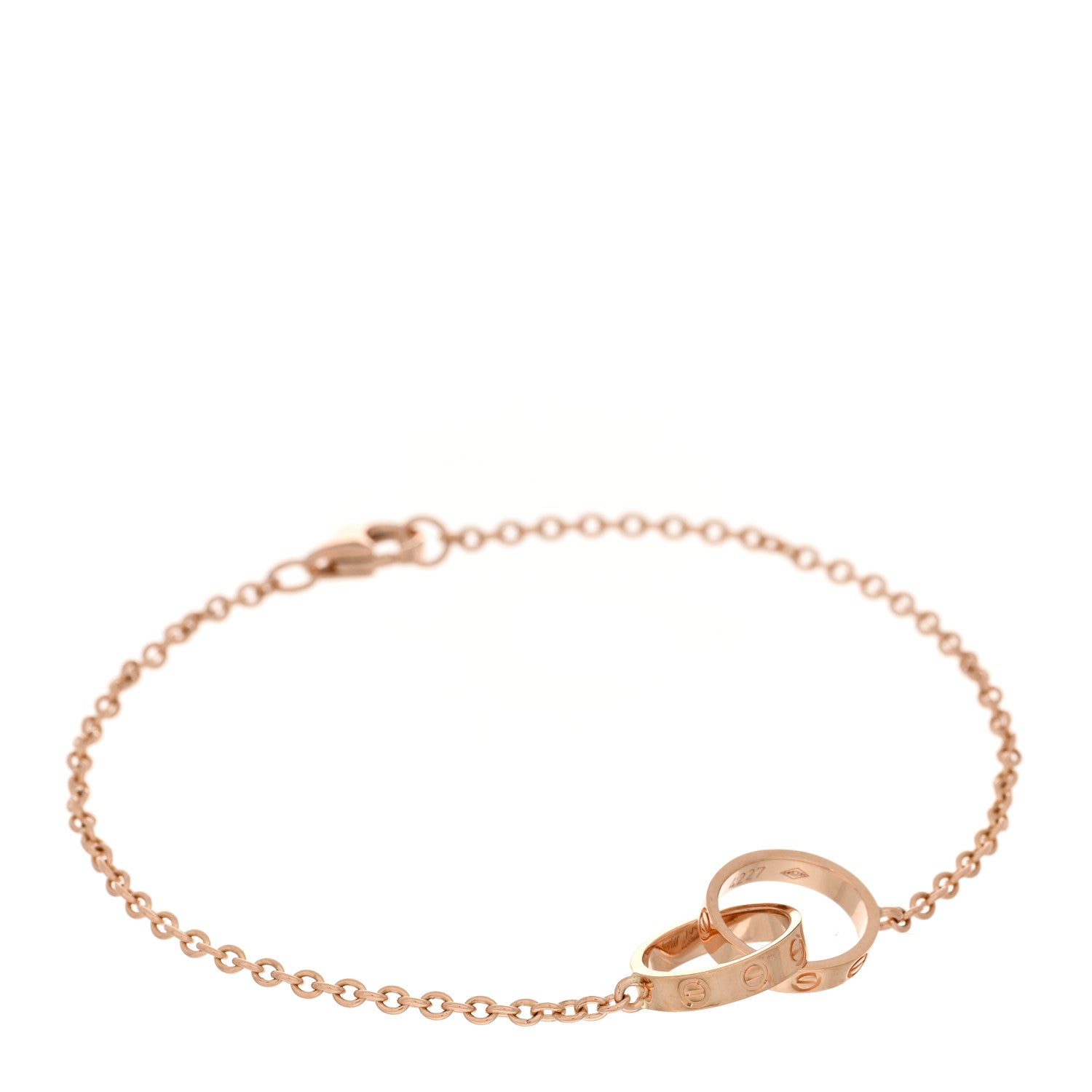 Cartier 18K Pink Gold Interlocking LOVE Bracelet 1 of 3