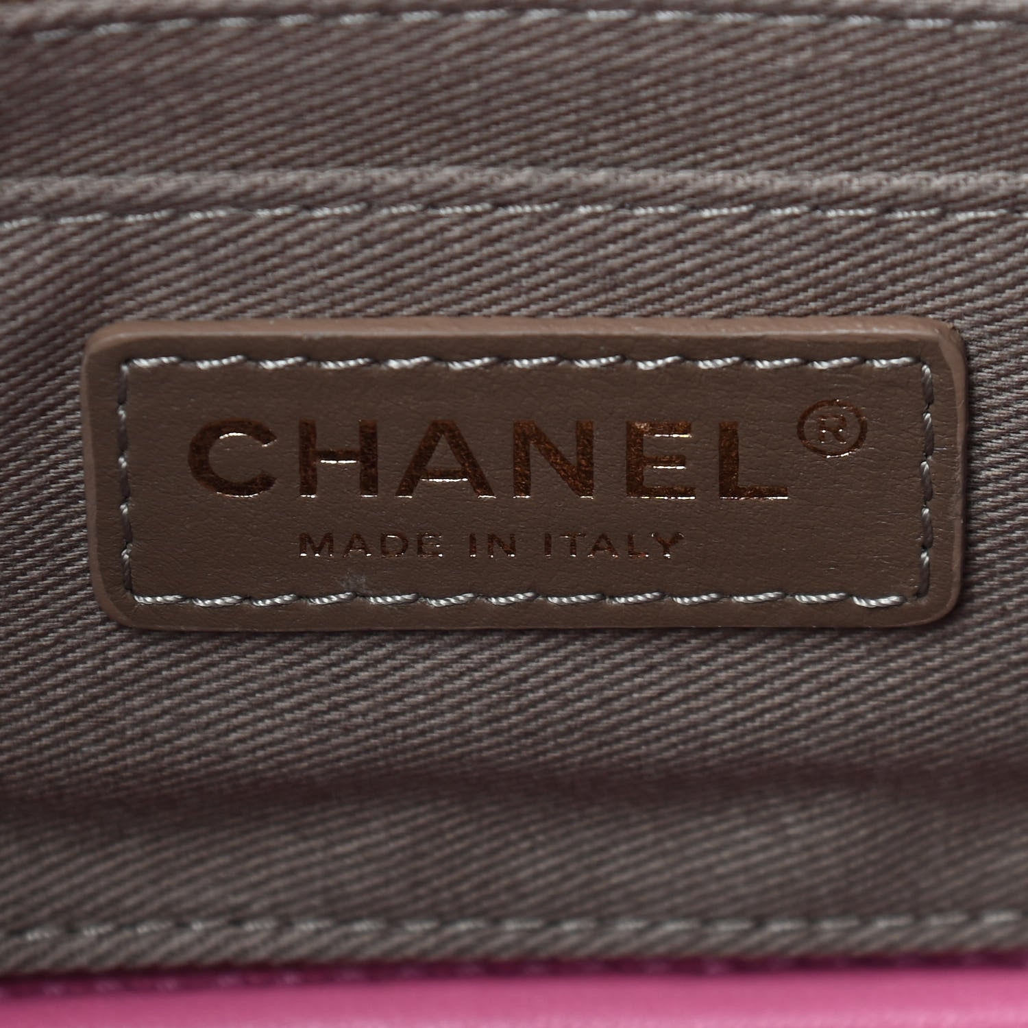Chanel Goatskin Stitched Casual Trip Single Flap Pink 6 of 10