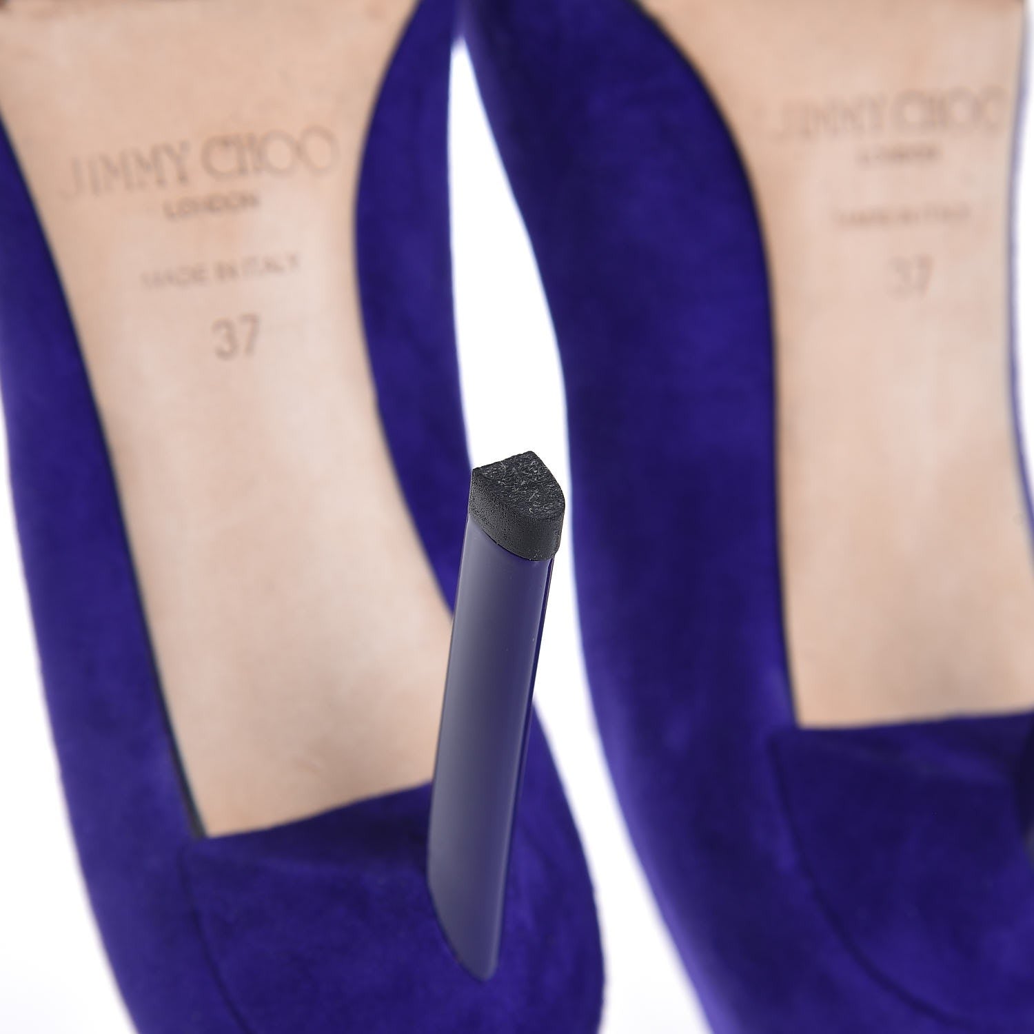 Jimmy Choo Suede Tish Pumps 37 Violet 11 of 13