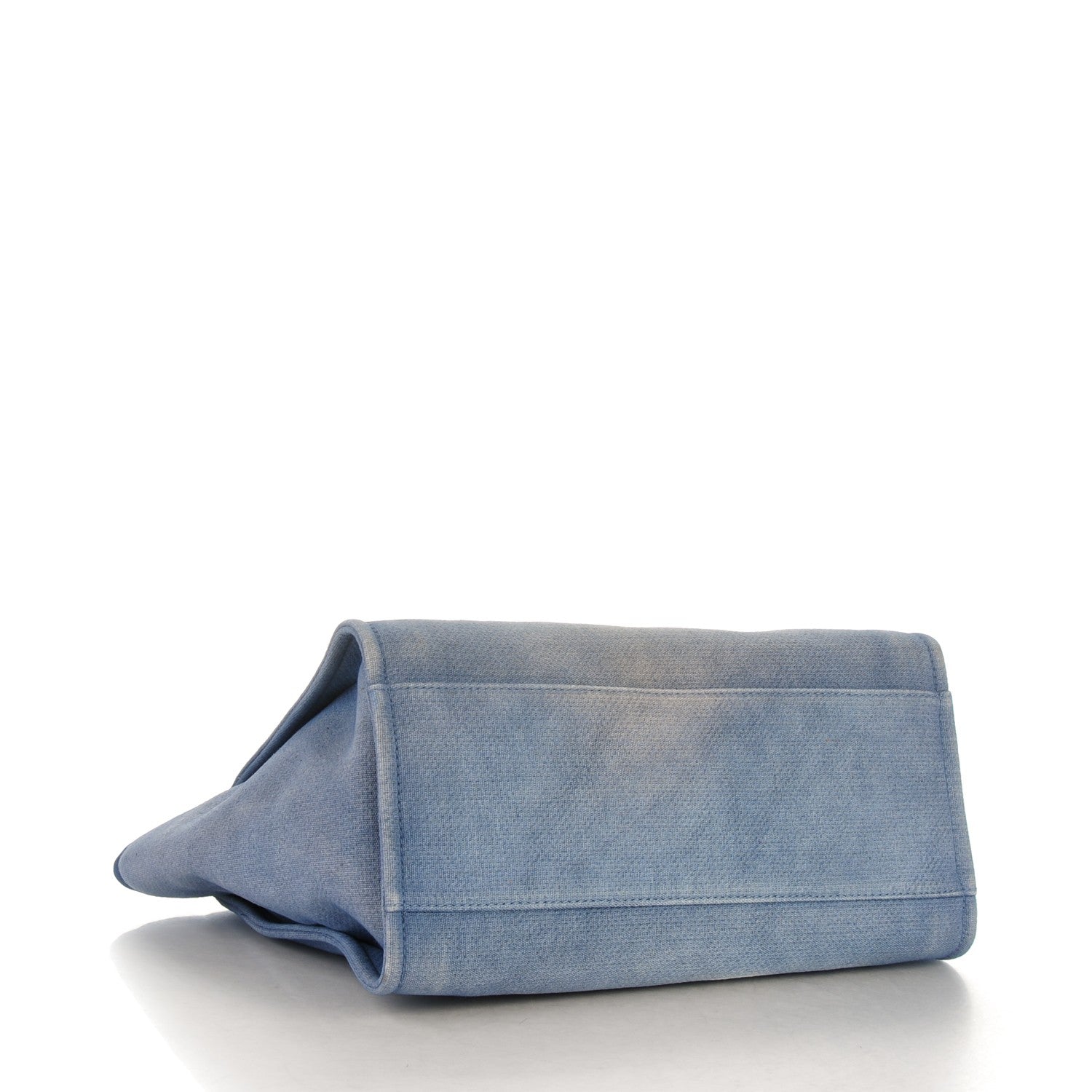 Chanel Canvas Large Deauville Tote Denim Blue 4 of 7