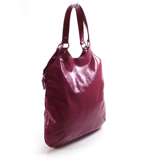 Patent Tribute Tote Red