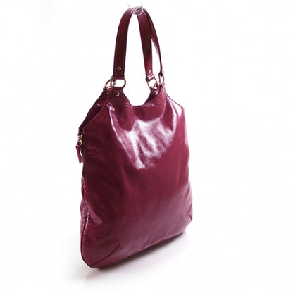 Saint Laurent Patent Tribute Tote Red 3 of 14