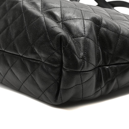 Saint Laurent Lambskin Quilted Maxi Icare Shopping Tote Black 10 of 10