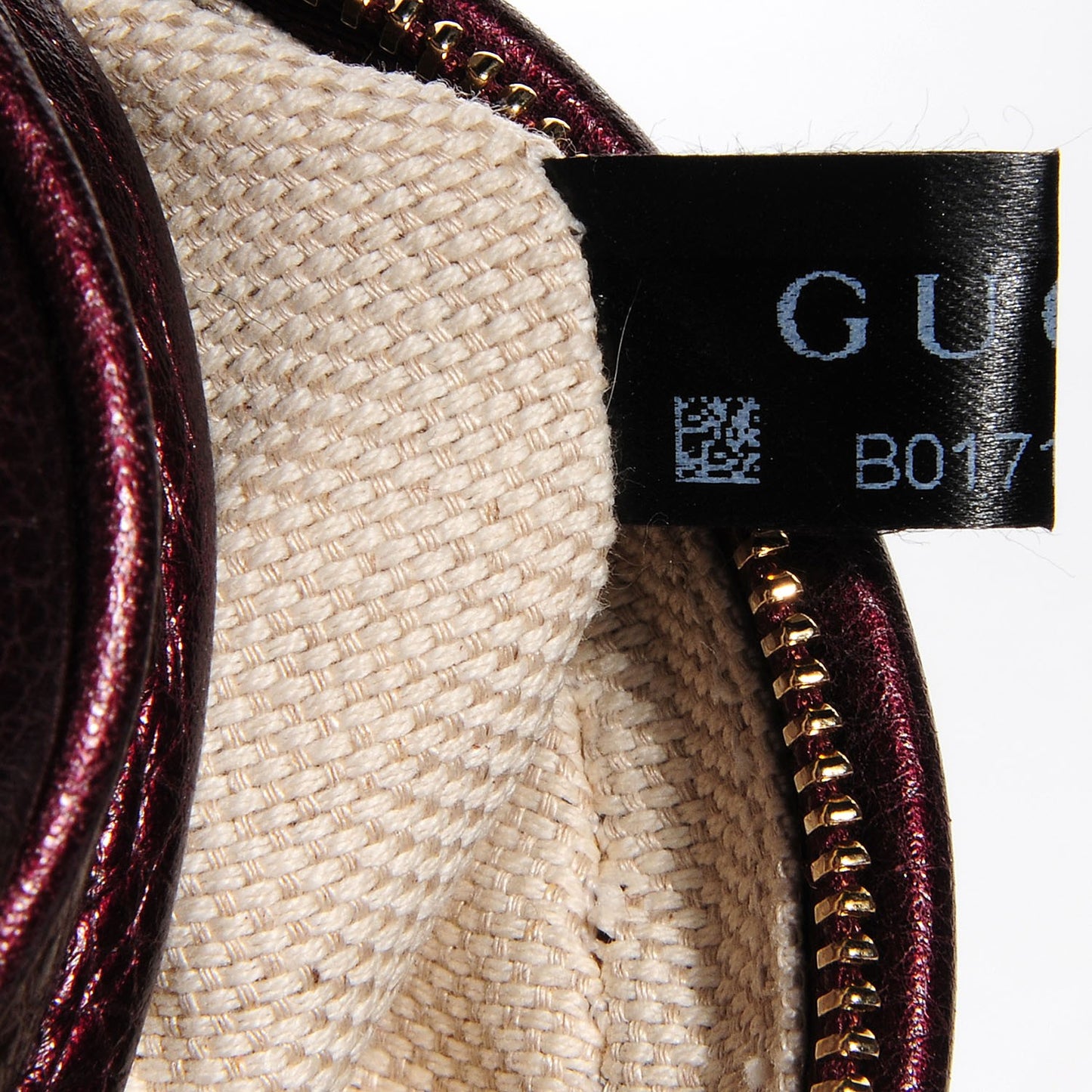 Metallic Cellarius Calfskin Mini Soho Chain Bag Classic Burgundy