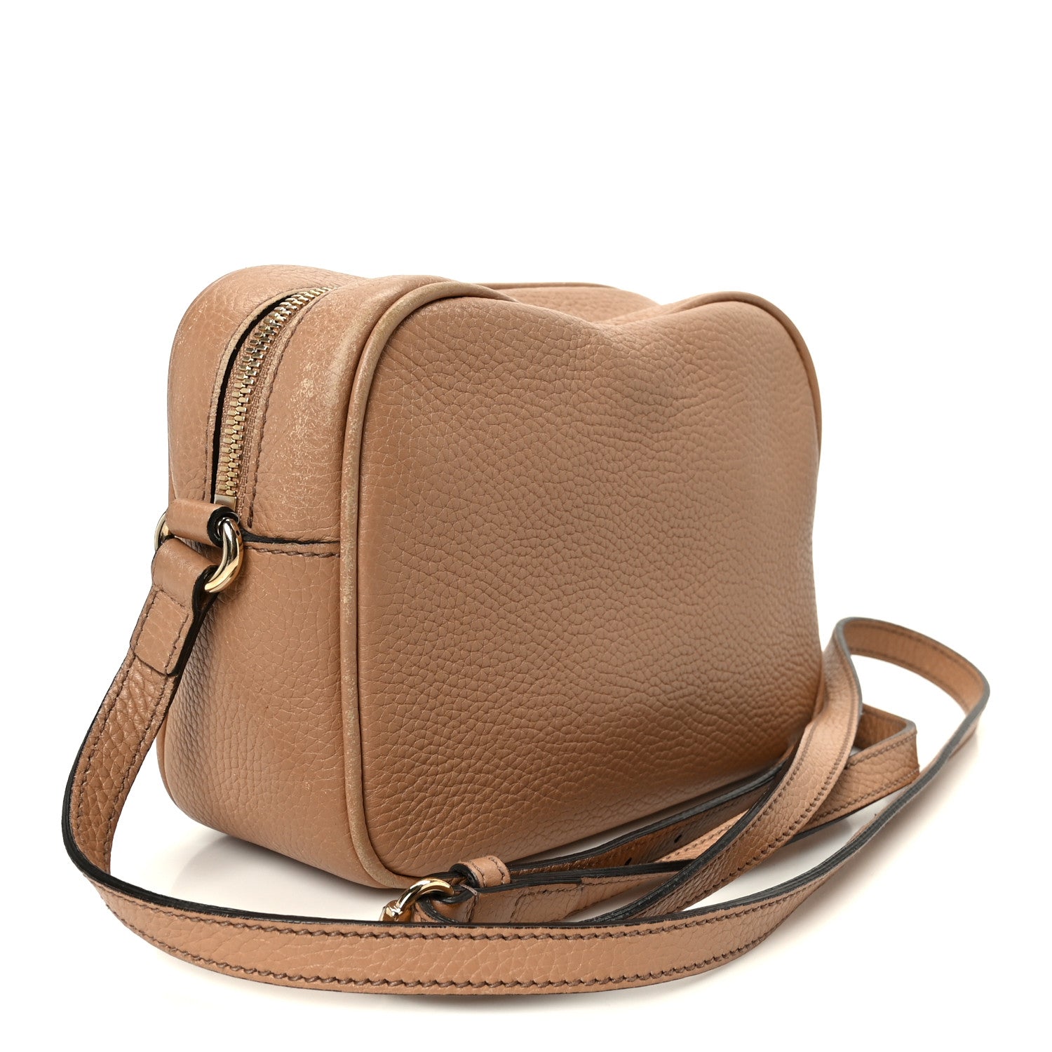 Gucci Pebbled Calfskin Small Soho Disco Bag Camelia 3 of 11