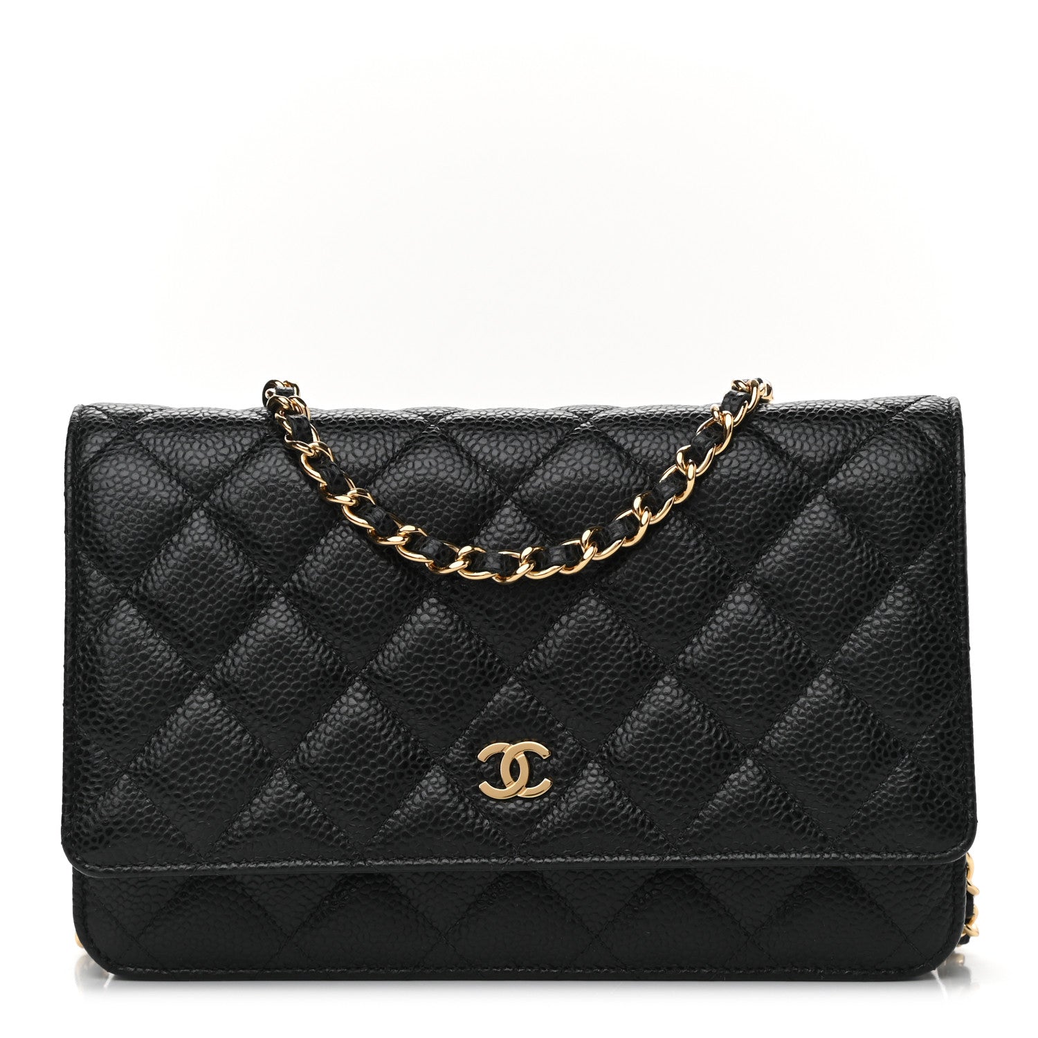 Chanel Caviar Quilted Wallet On Chain WOC Black 1 of 16