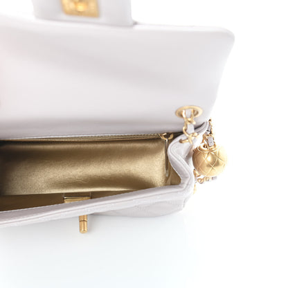 Chanel Lambskin Quilted Mini Pearl Crush Flap Light Purple 8 of 8