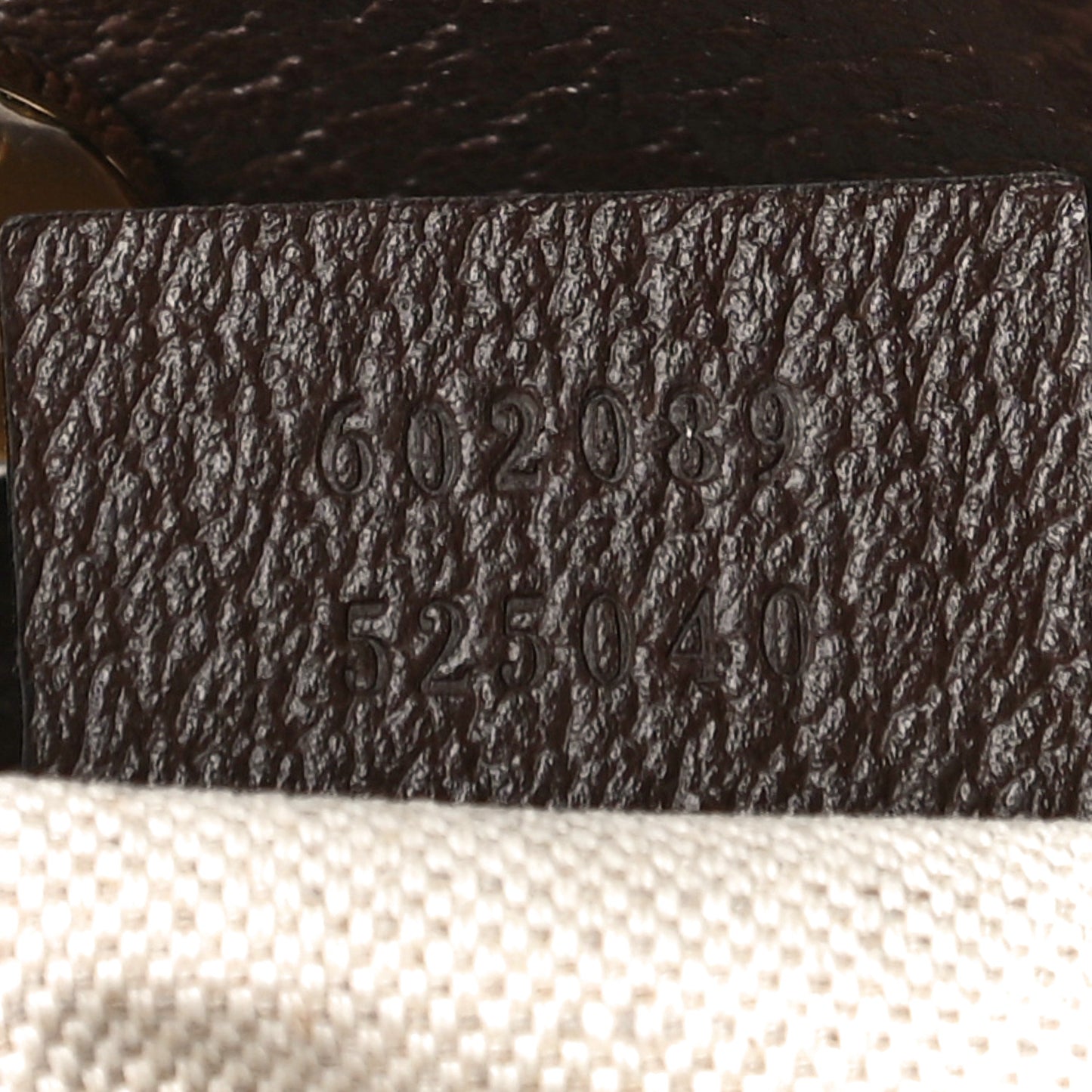 Monogram Textured Dollar Calfskin Horsebit 1955 Cinch Top Messenger Bag Beige Ebony Cocoa