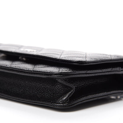 Chanel Caviar Quilted Wallet On Chain WOC Black 7 of 12