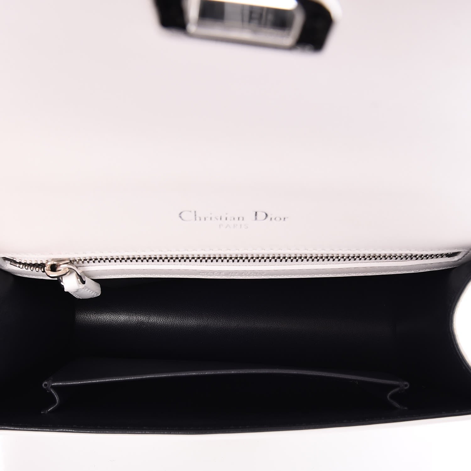 Christian Dior Patent Micro-Cannage Small Diorama Flap Bag White 6 of 11