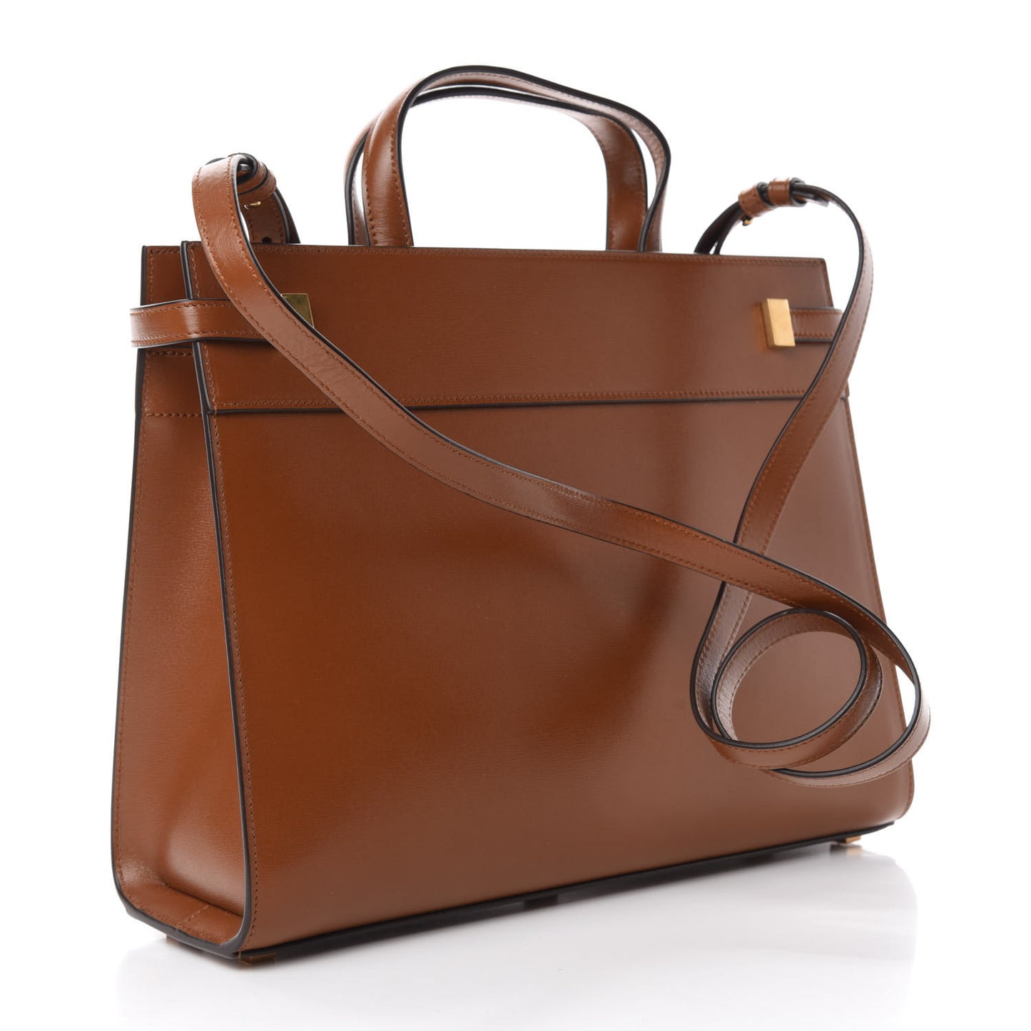 Calfskin Small Manhattan Shopper Tote Brick