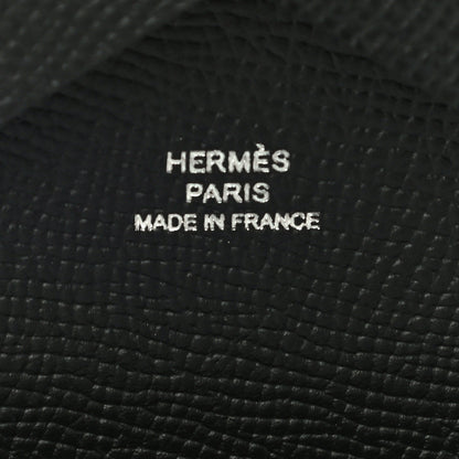 Hermes Epsom Calvi Duo Card Case Black 6 of 10