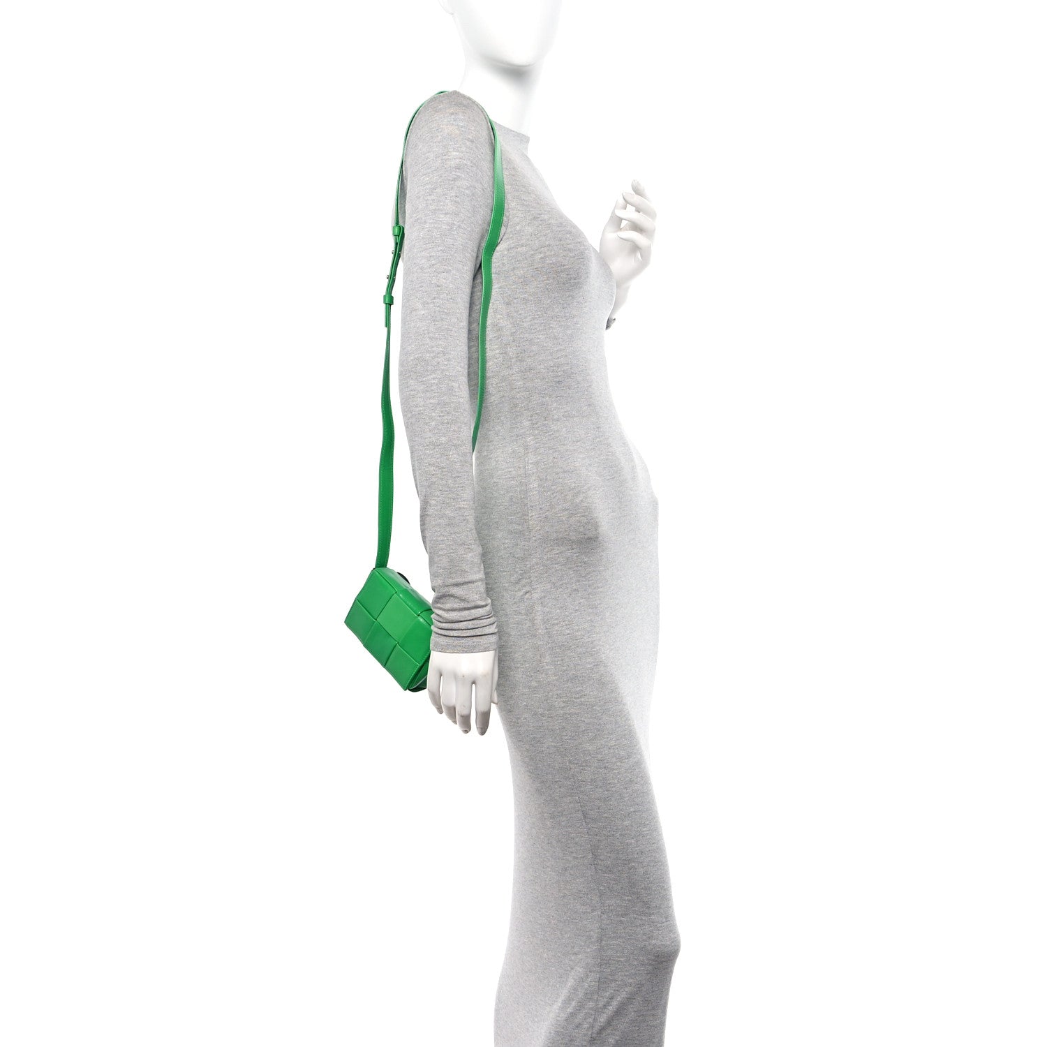 Bottega Veneta Paper Calfskin Maxi Intreccio Extra Mini Cassette Crossbody Bag Parakeet 2 of 10