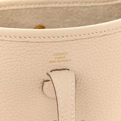 Hermes Taurillon Clemence Evelyne TPM Craie 6 of 10