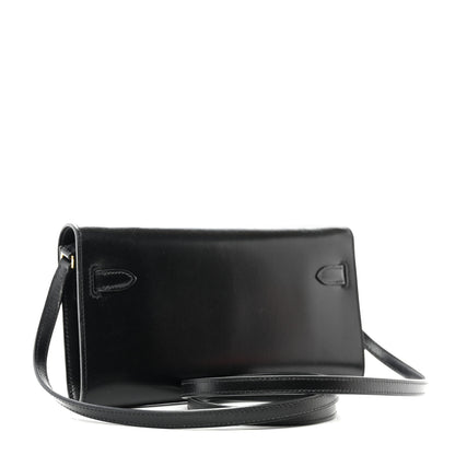 Hermes Box Kelly Wallet To Go Black 3 of 13