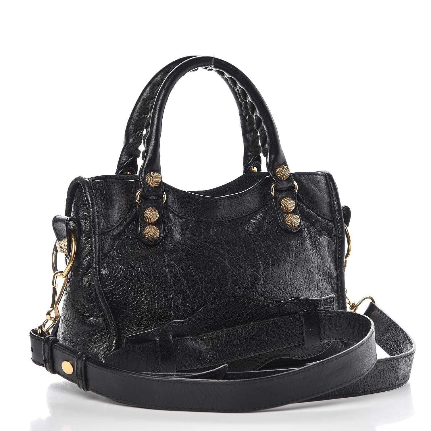 Balenciaga Agneau Giant 12 Gold Hardware Mini City Black 3 of 9