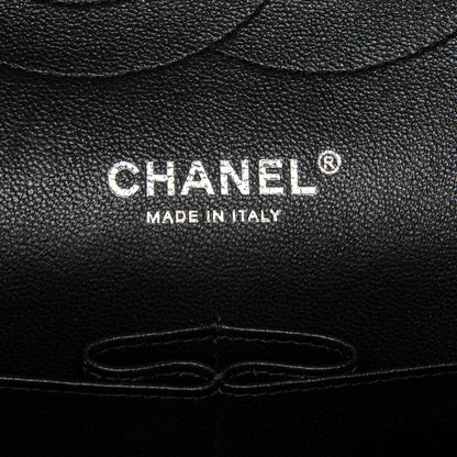 Chanel Crumpled Calfskin Quilted Jumbo Double Flap So Black 6 of 8