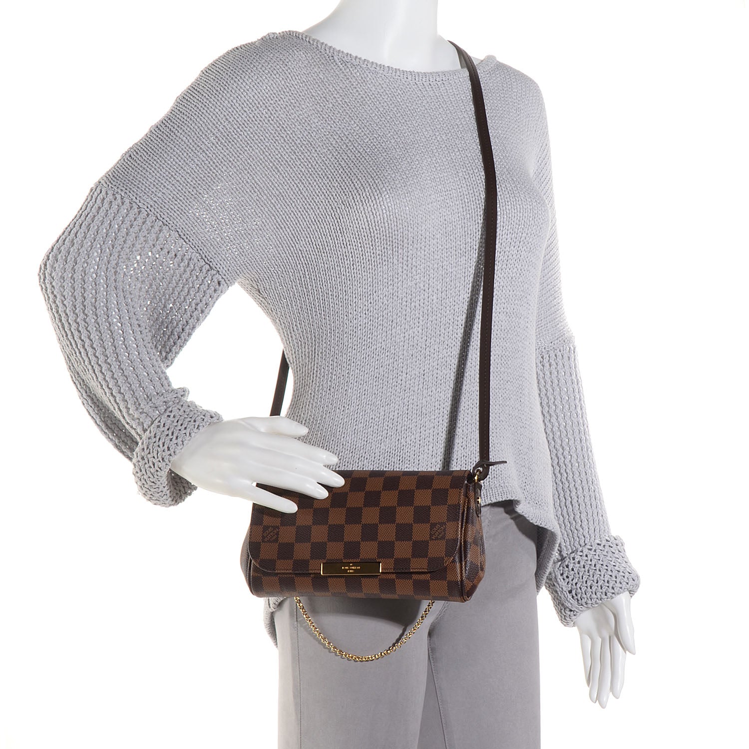 Louis Vuitton Damier Ebene Favorite PM 2 of 9