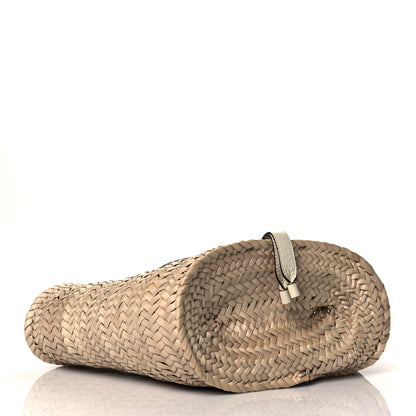 Chloe Raffia Small Grain Calfskin Medium Marcie Basket White 4 of 11