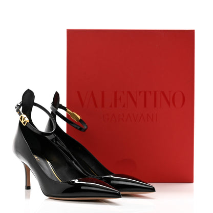 Valentino Garavani Patent Tan-Go 70mm Pumps 35.5 Black 10 of 10