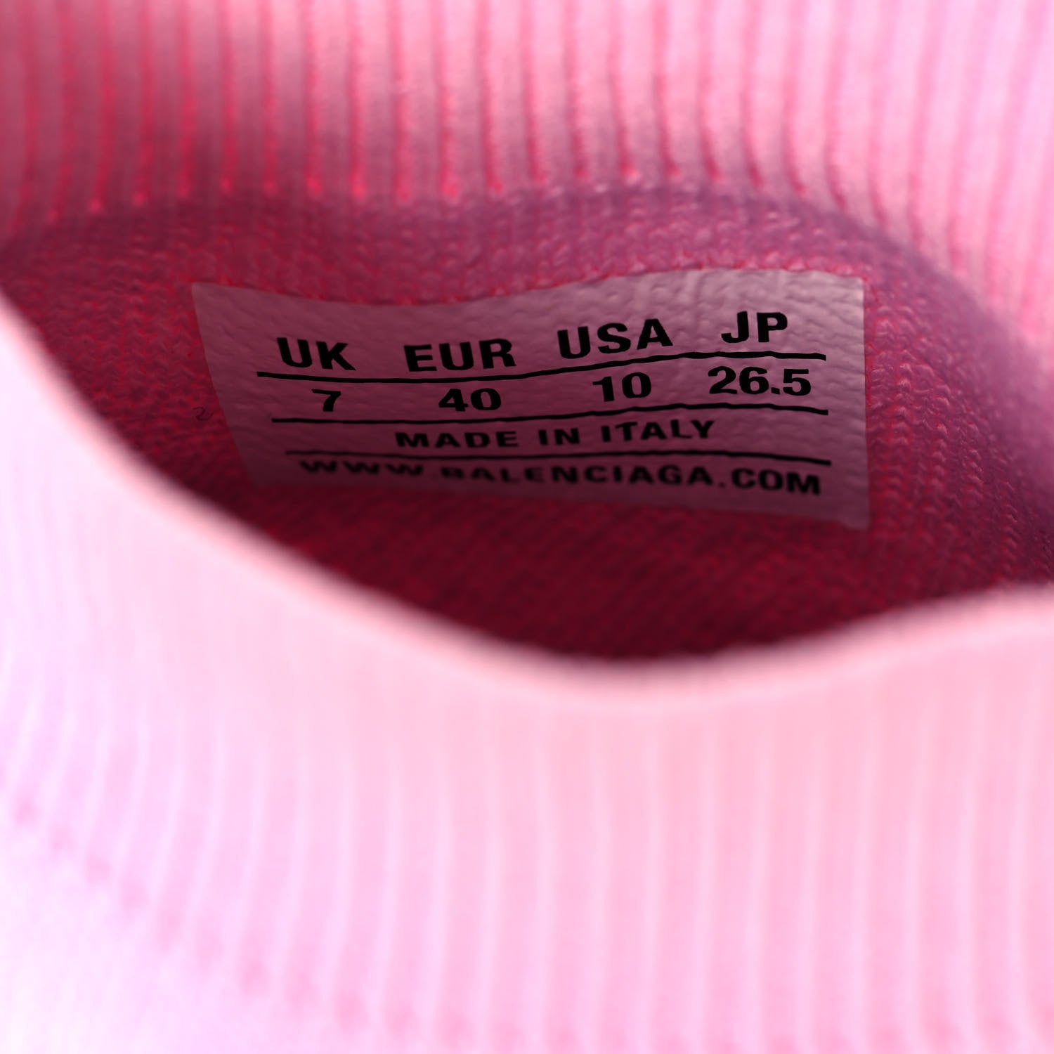 Balenciaga Technical 3D Recycled Knit Womens Speed 2.0 Sneakers 40 Monocolor Light Pink 6 of 8