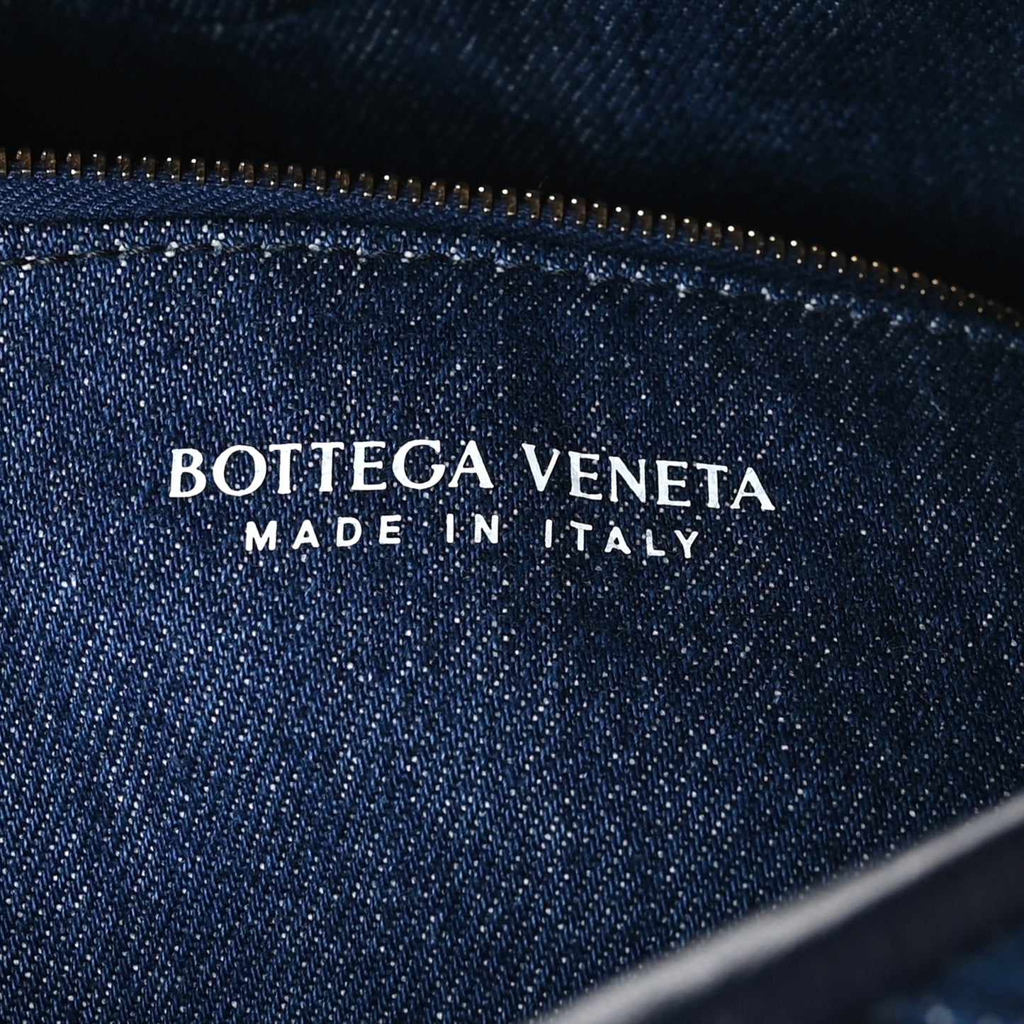 Denim Nappa Intrecciato Large Hop Abyss Indigo