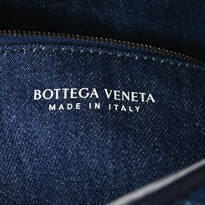 Bottega Veneta Denim Nappa Intrecciato Large Hop Abyss Indigo 6 of 9