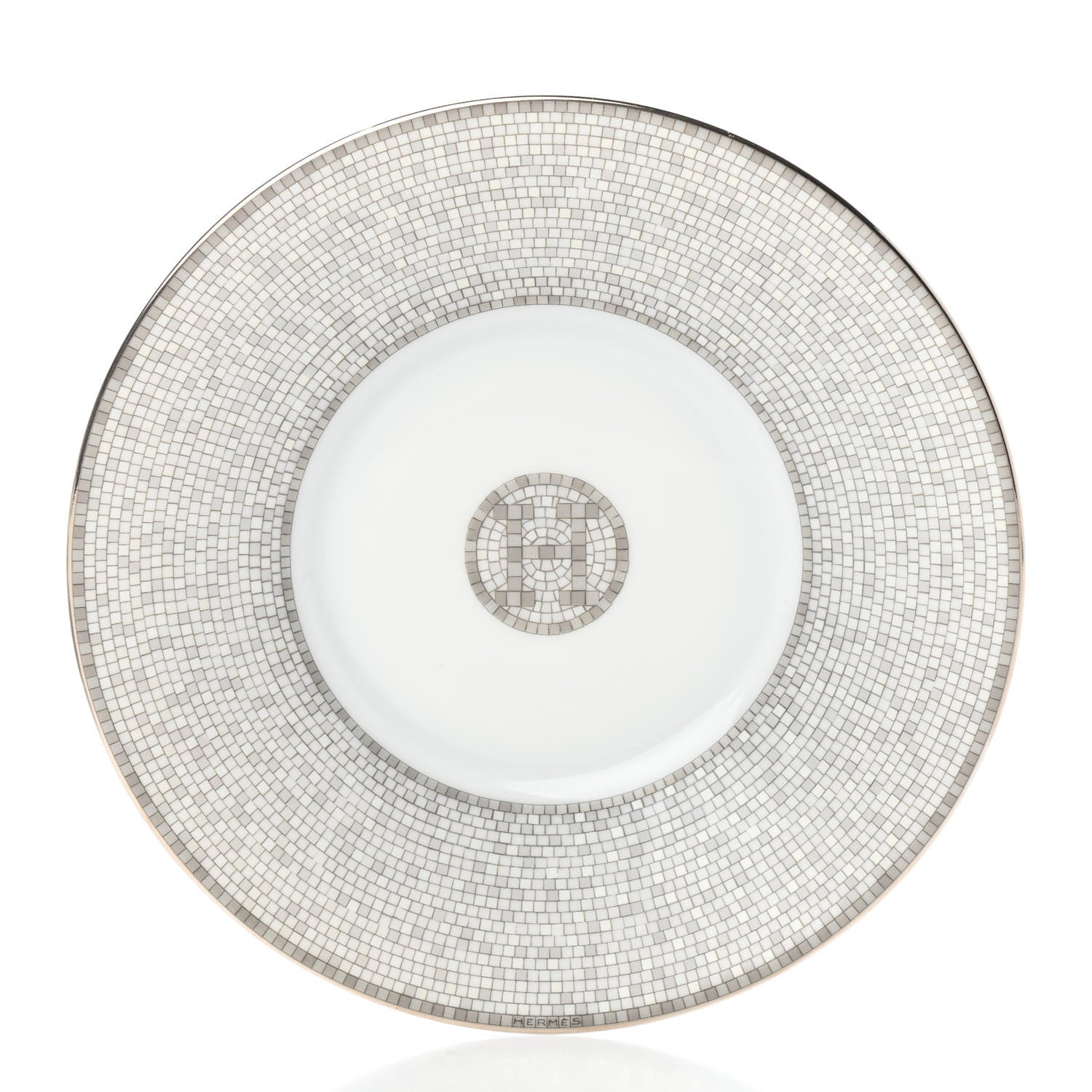 Hermes Porcelain 24 Mosaique Teapot Cup Set Platinum 8 of 11